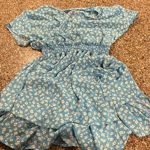 sienna sky blue floral dress